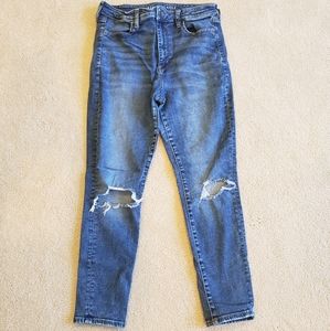 American Eagle Next Level Stressed Ripped Jeans